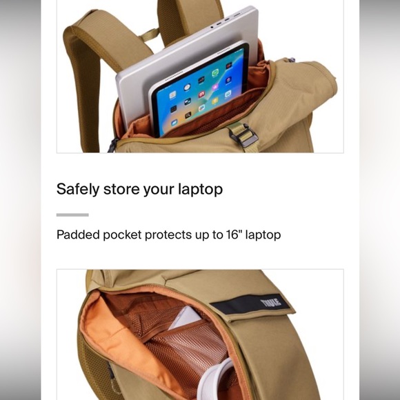 Thule Paramount
laptop backpack 24L Nutria brown - Picture 9 of 15